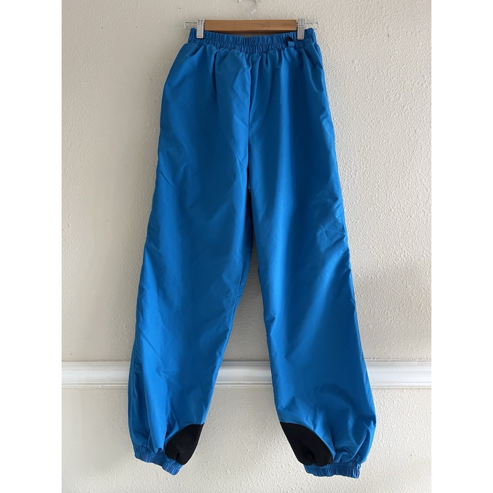 Vintage 80s Columbia Womens L/M Blue Nylon Ski Snow Pants Sporty Retro Outdoor